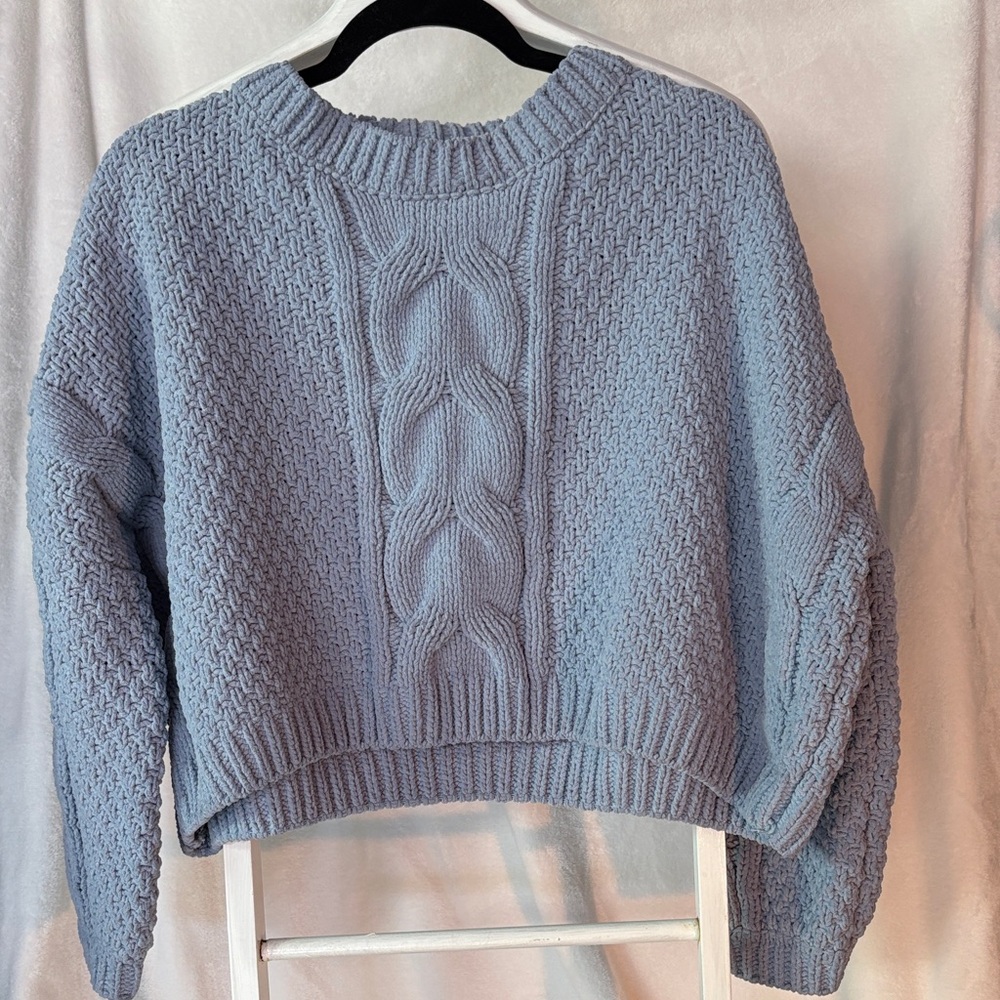 Sadie & Sage Light Blue Knit Sweater